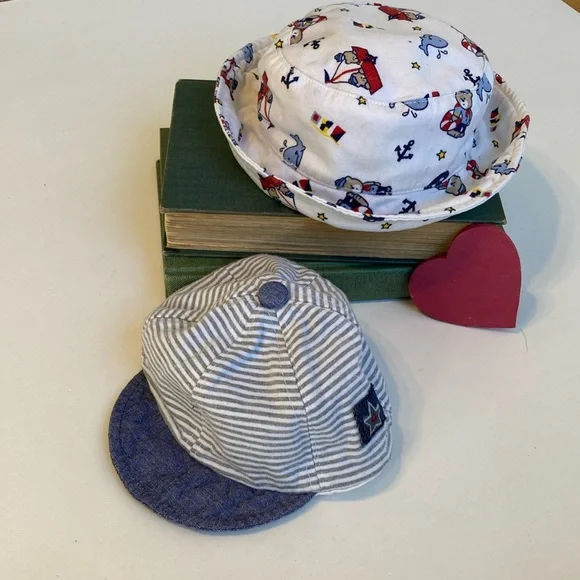 Infant boy hats- baseball/ Sun - Picture 2 of 11